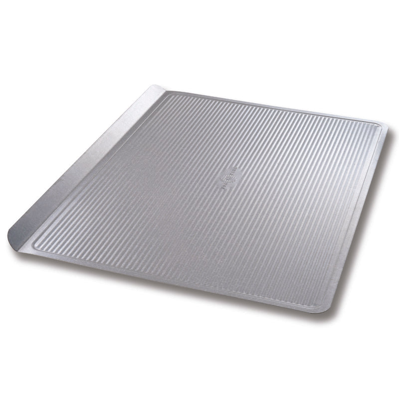 Emery Jensen best tin bakeware cookie pan in 17x12.25 inches, non-stick surface ideal for baking cookies and pastries.