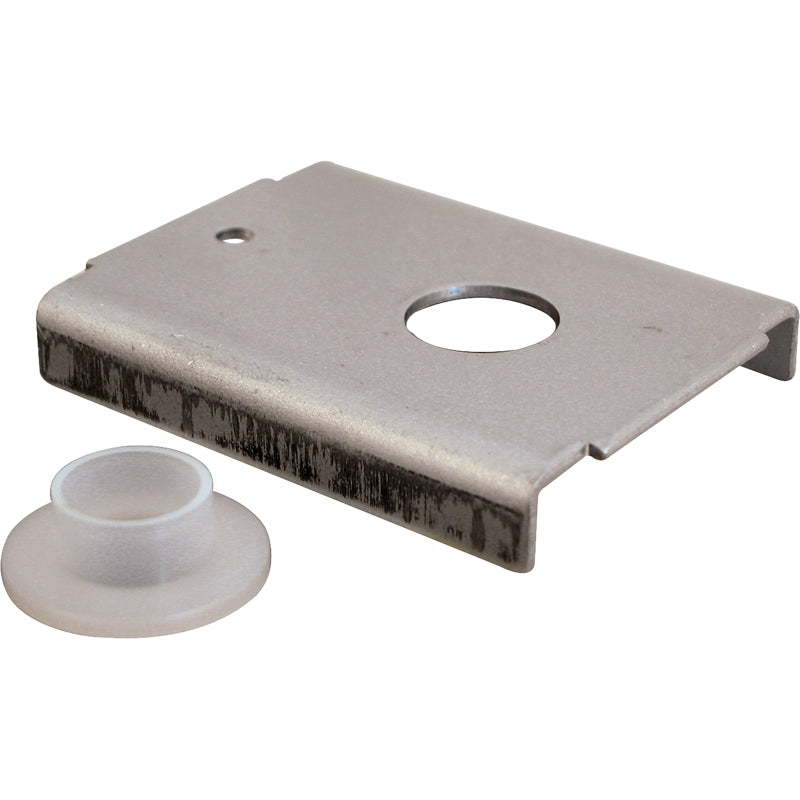 Emery Jensen bi-fold bypass part featuring a top bracket, measuring 1-3/8 inches, for use in door hardware systems.