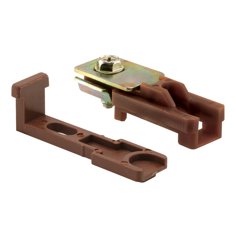 Emery Jensen bracket top bi-fold door part, designed for bi-fold and bypass closet doors, with a metal construction and mounting hardware.