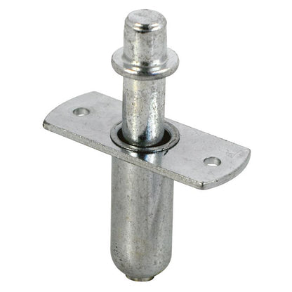 Emery Jensen guide pivot top for bi-fold or by-pass door parts, shown in close-up with metal construction and installation details.