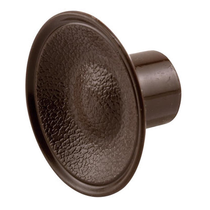 Plastic knob for bi-fold or bypass door, 1-3/4 inch diameter, Emery Jensen bi-fold door hardware part.