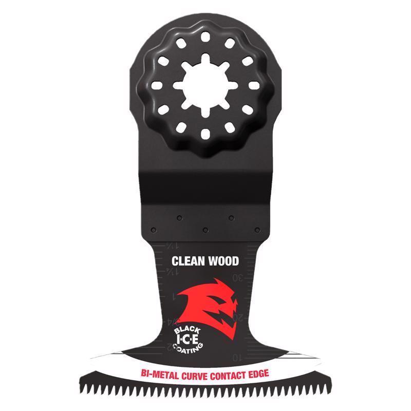 Set of three Emery Jensen bi-metal blades, 2-1/2 inch diameter, designed for versatile cutting tasks.