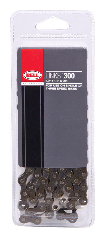Emery Jensen bike chain accessory, 1/2" x 1/8" size, designed for bicycle chains, shown in close-up image.