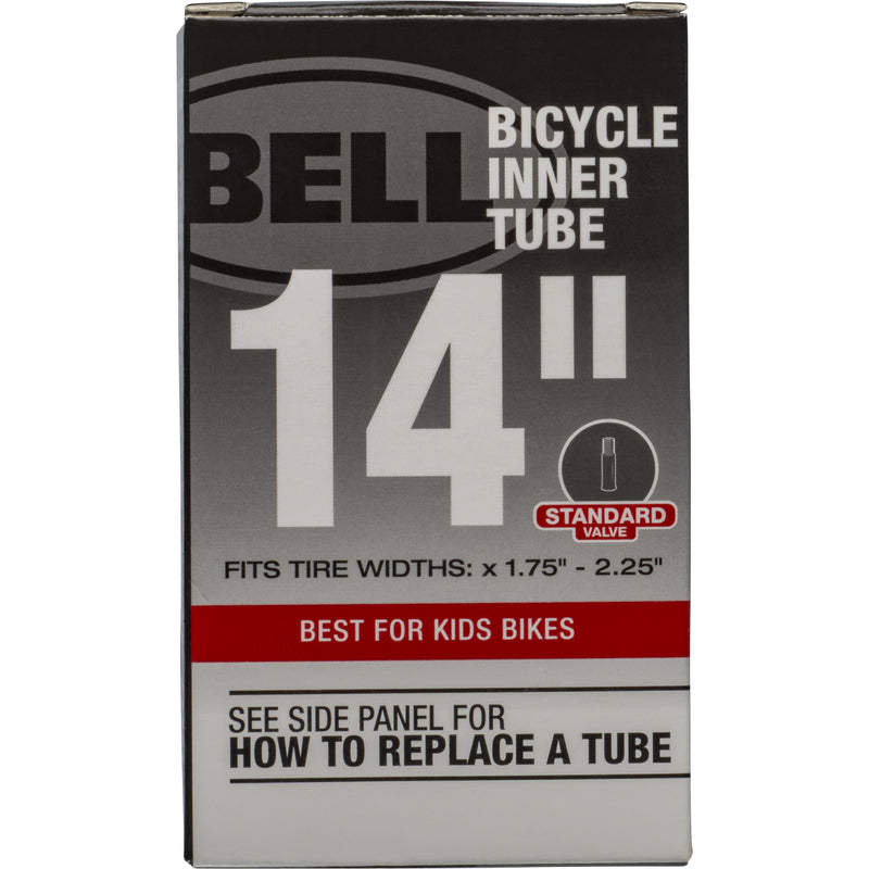 Emery Jensen 14-inch bicycle inner tube for bike tires and tubes, showing the rubber tube ready for installation.