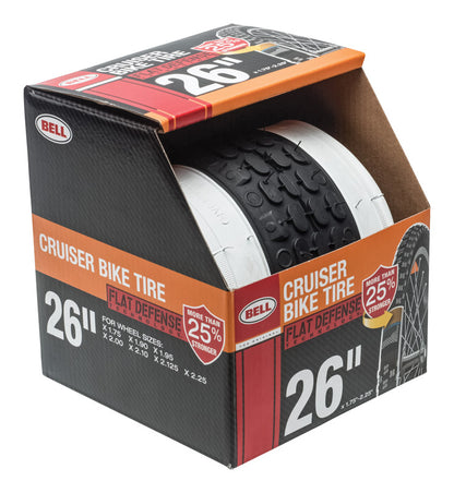 BIKE TIRE WHITEWALL 26" - Pack of 2