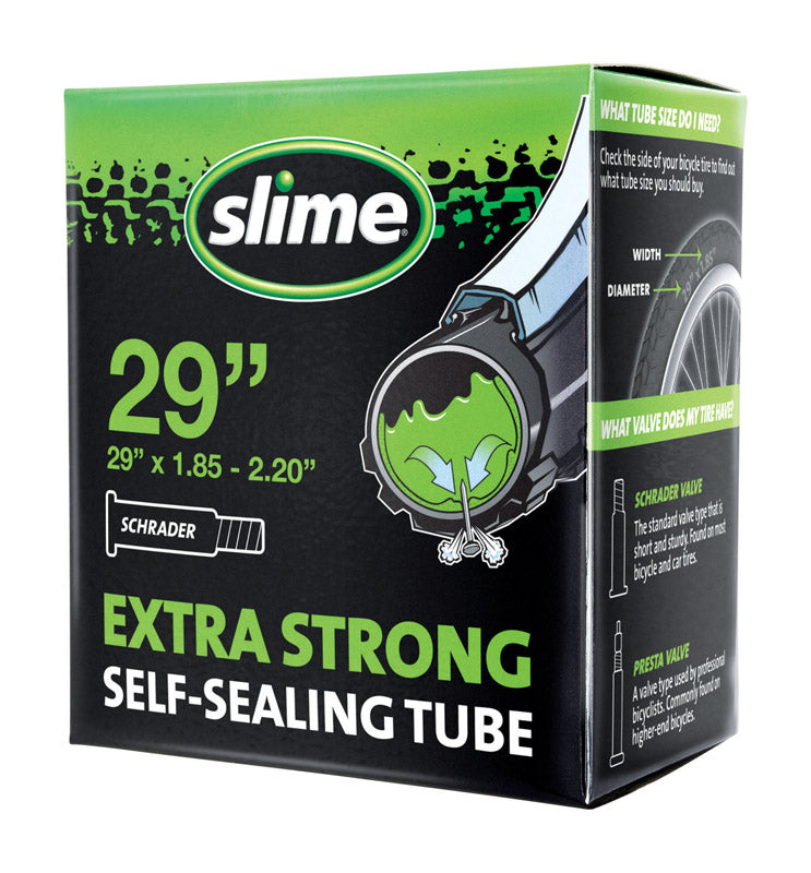 Self-sealing 29-inch bike tube by Emery Jensen, designed for bikes with durable, puncture-resistant technology.