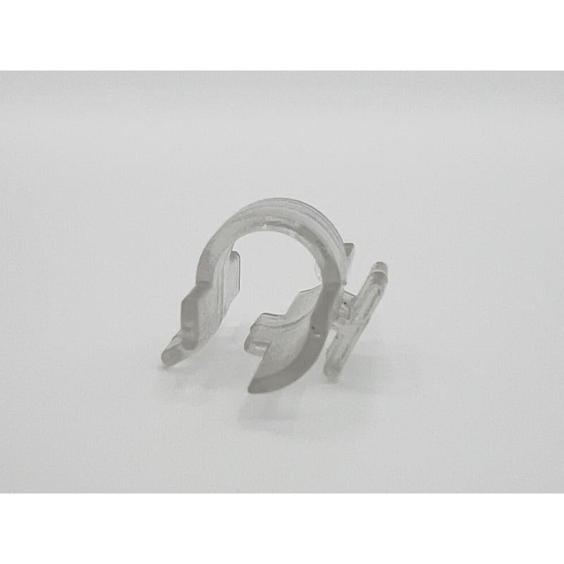 Emery Jensen clip F/pop holder pack of 25 for bin tags, back cards, and identification labels, made of durable plastic.