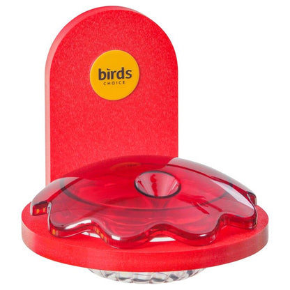 BIRD FEEDER PLASTIC RED - Pack of 4