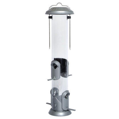 BIRD FEEDER SILVER 1.4qt