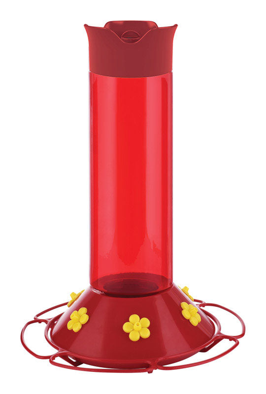 Emery Jensen bird feeder in plastic, 30 oz capacity, designed for attracting and feeding backyard birds.