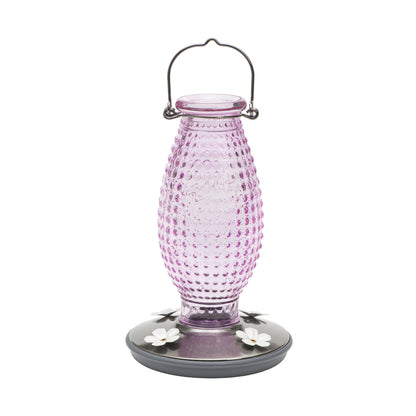 Emery Jensen HUMBIRD FDR CRNBRRY bird feeders, 16oz pack of 2, showcasing clear plastic containers with berry flavor bird feed.