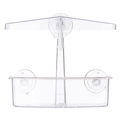 Clear Emery Jensen WNDW Bird Feeder showing seed tray and transparent front for easy bird watching.