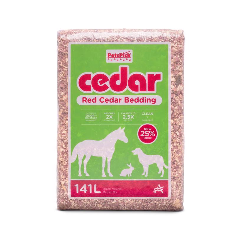 Emery Jensen KENL Bedding Cedar 2 CF for small animals, bird or fish accessories, natural cedar bedding in a 2-cubic-foot bag