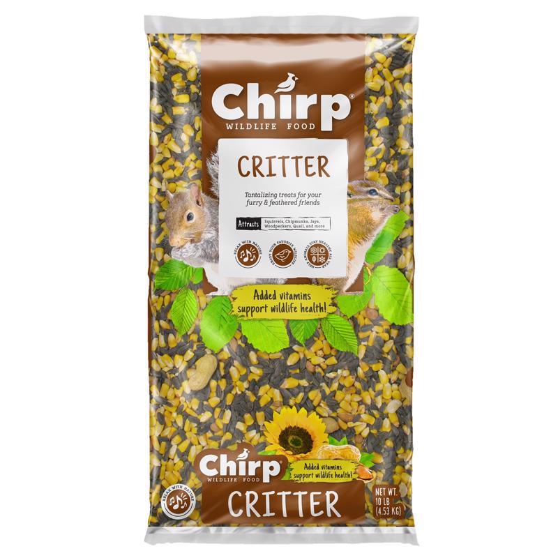 Emery Jensen bird seed with squirrel and critter-resistant design, 10lb bag of high-quality bird feed for outdoor feeders.