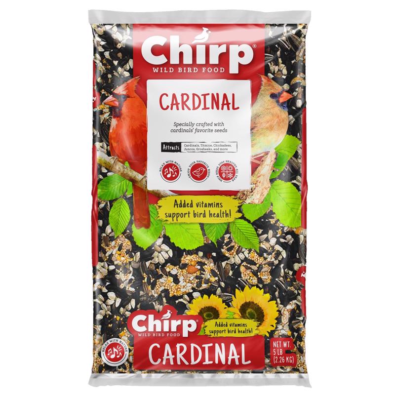 Emery Jensen wild bird seed in a 5lb bag, designed to attract and feed wild birds with a high-quality bird seed blend.