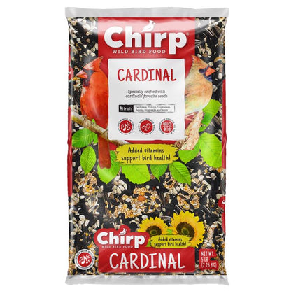 Emery Jensen wild bird seed in a 5lb bag, designed to attract and feed wild birds with a high-quality bird seed blend.