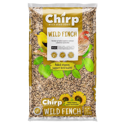Emery Jensen wild bird seed for finches, 5-pound bag, natural bird food suitable for attracting small wild finches.