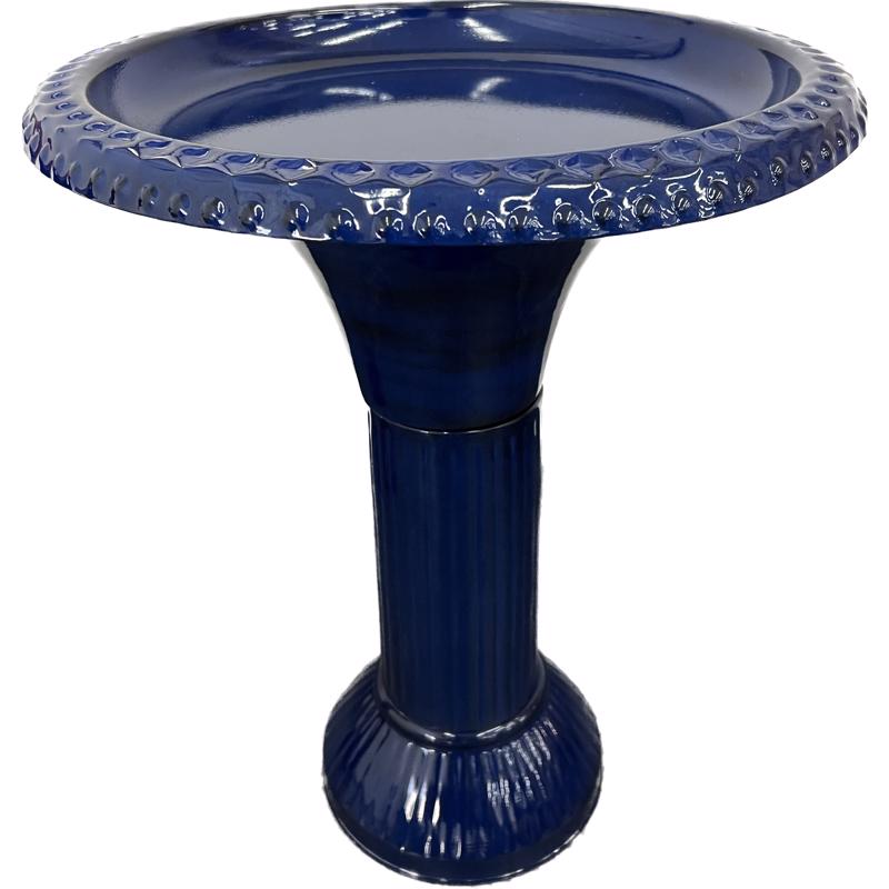 BIRD BATH METL BL 18" - Pack of 2