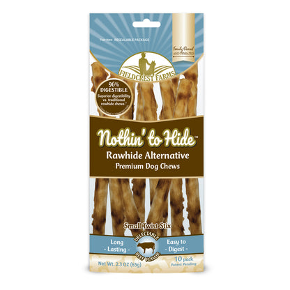 Emery Jensen Chew Dog Beef Biscuits treats in a 10-pack, natural dog treats for healthy chewing and tasty beef flavor.