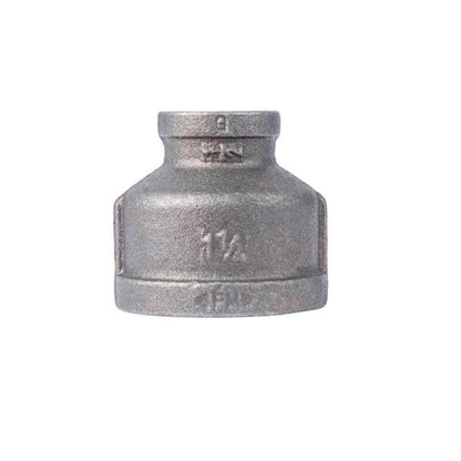 Black iron fitting from Emery Jensen, RDCG model, 1-1/4 inch by 3/4 inch, for plumbing or industrial piping applications.