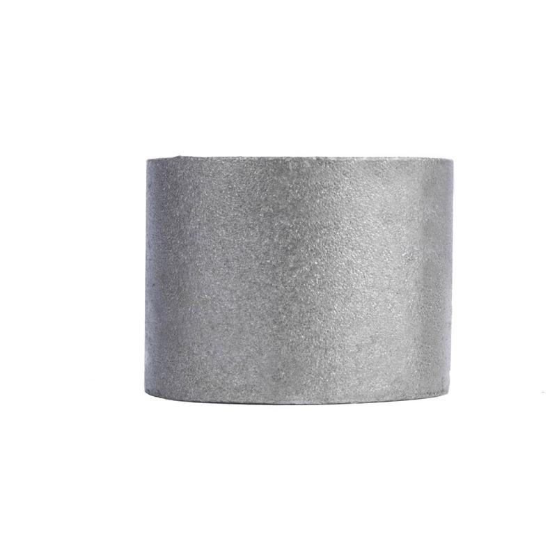 Couple of black steel 2-inch iron fittings from Emery Jensen, showing smooth black finish and sturdy construction.