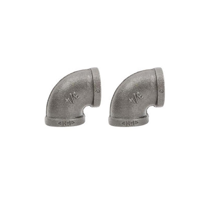 ELBW 90D IRON 3/4" 2PK