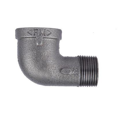 ELBW STREET 1/2X1/2" BLK - Pack of 5