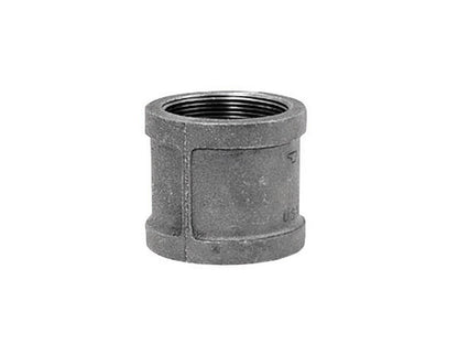 COUPL MALLEABLE 2" BLACK