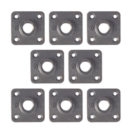 FLANGE BLK IRON 1/2" 8PK