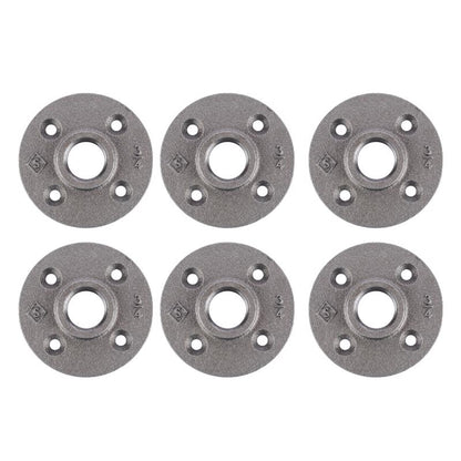 FLANGE BLK IRON 3/4" 6PK