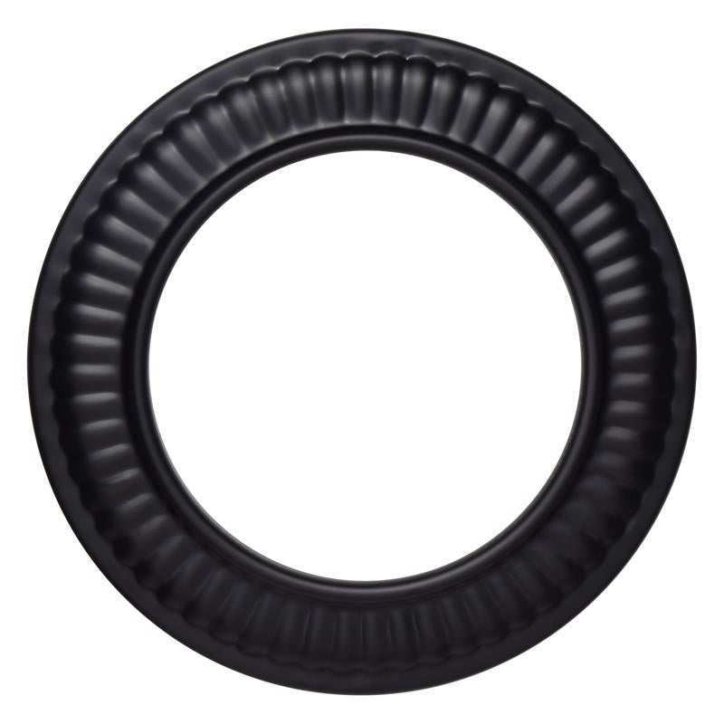 Black 24G 6-inch pipe collar fitting from Emery Jensen, part of their black pipe and fittings collection.