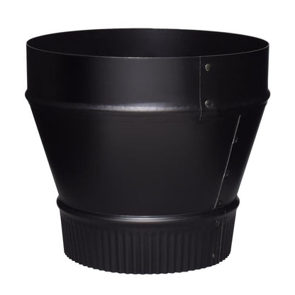 Emery Jensen black pipe fitting, 6x8 inch, 24 gauge steel Reducer SML Black pipe and fittings for plumbing or construction.