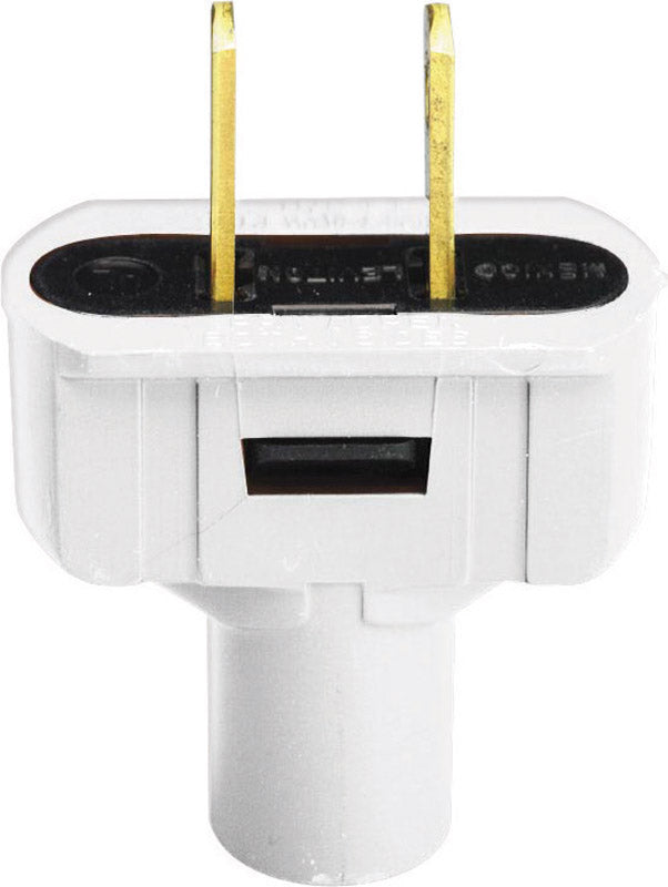 SHORT FLAG PLUG 15A WHT - Pack of 25