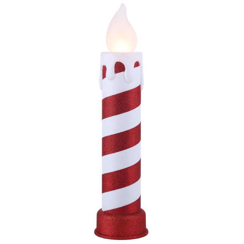 Emery Jensen 24-inch blow mold candle with realistic wax appearance, detailed design, and textured surface for decorative use.