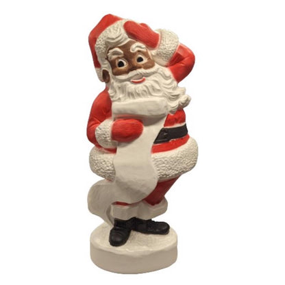 Emery Jensen CMAS Santa blow mold figure, 43 inches tall, detailed holiday decoration with festive Santa design.