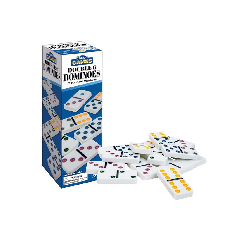 Double 6 Dominos game by Emery Jensen, featuring a set of domino tiles on a playing surface for classic board and card gaming.