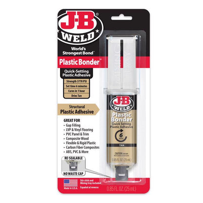 Emery Jensen JB Plastic Bonding Adhesive 8.5 oz body repair kit with durable adhesive for vehicle repairs.