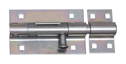Emery Jensen XHVY Barl Bolt ZN PLT 5-inch steel bolt with zinc plating, shown in close-up view.