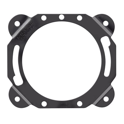 Emery Jensen Super Ring closet flange with bolts and gaskets for plumbing installation, shown in a close-up view.