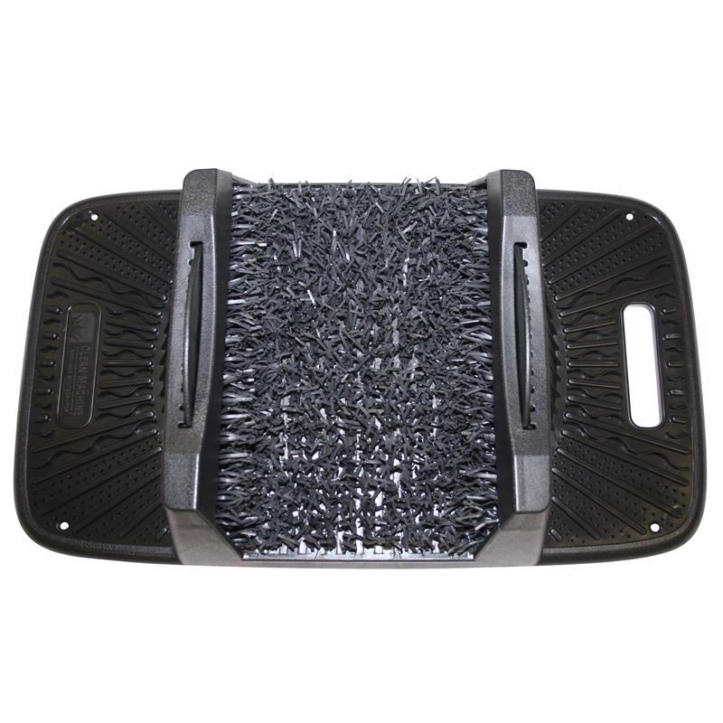 Emery Jensen boot shoe scraper, 17.5-inch boot scraper for cleaning mud and debris from footwear, durable metal construction