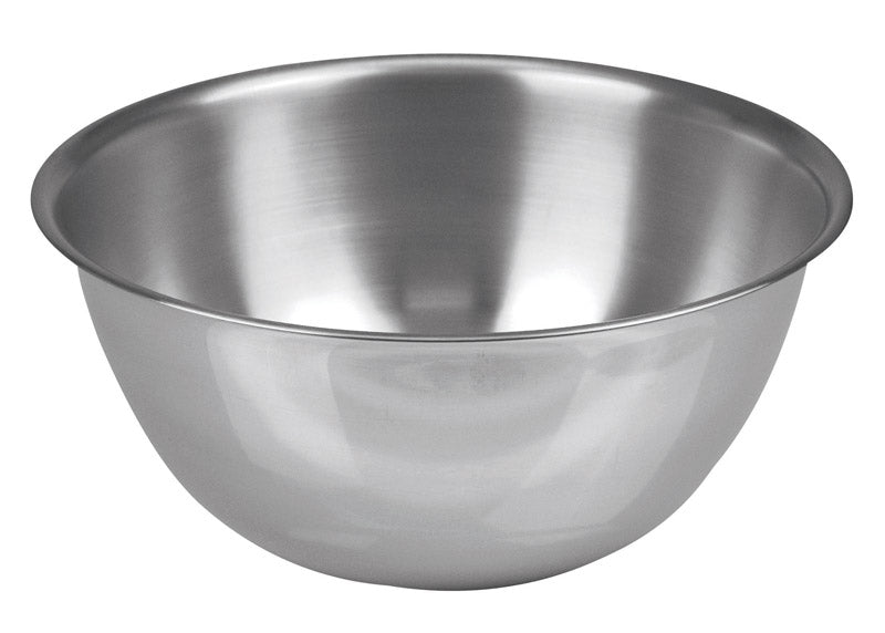 Stainless steel Emery Jensen 3-quart mixing bowl from the bowls and colanders collection, showing smooth, polished surface and rounded shape.