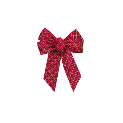 PLAD BOW CHRST Bg/grn/rd - Pack of 12