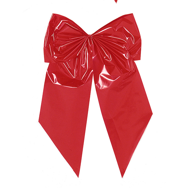 RED POLY BOW 2 LOOP - Pack of 12