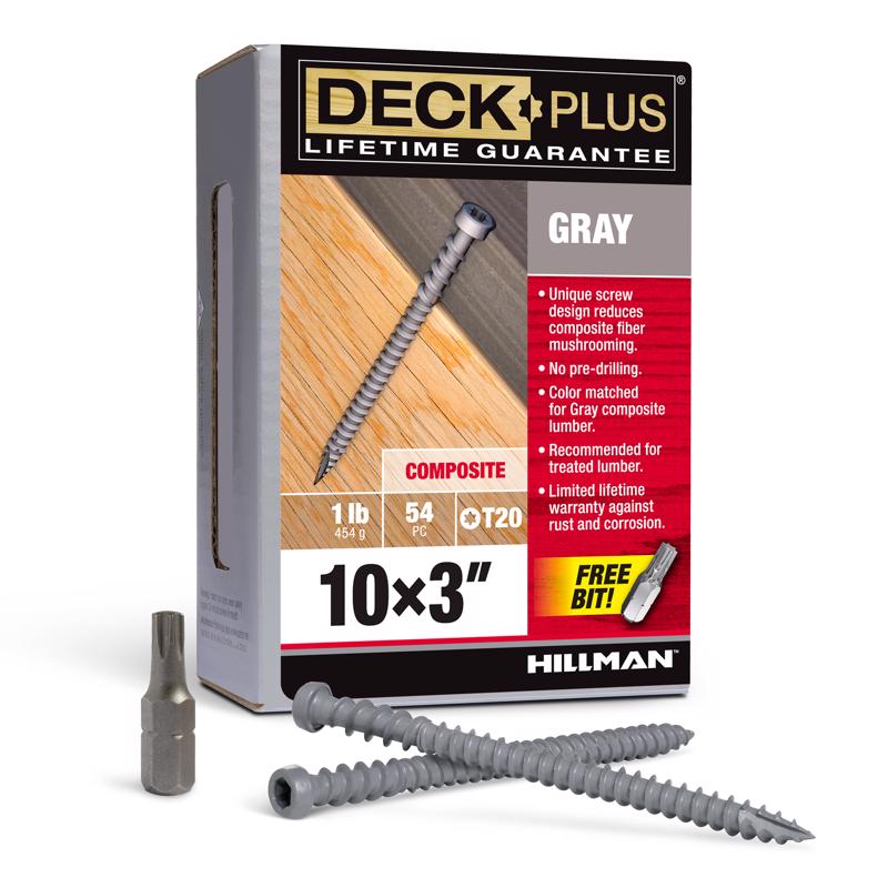 Emery Jensen boxed 1lb CMP screw 10x3 inches in gray, suitable for construction and woodworking projects.