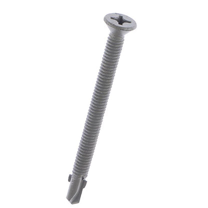 Boxed Emery Jensen flat head screw #12x2-3/4 inches in 1-pound box, showing the screws and packaging.