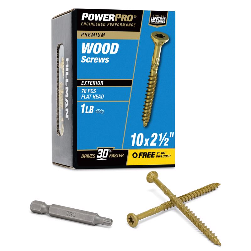 Boxed Emery Jensen DCK screw, 10x2.5 inches, 1-pound package, showing a close-up of the threaded steel screw.