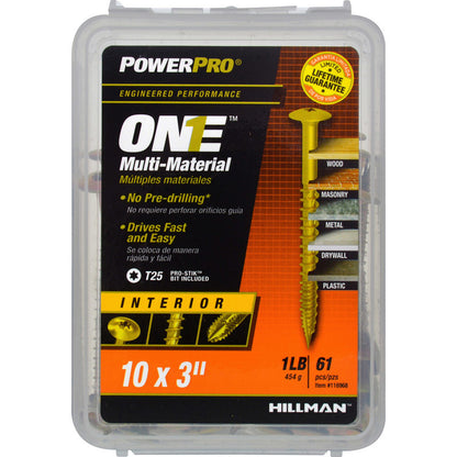 MULTI SCREW #10X3" 1LB - Pack of 5