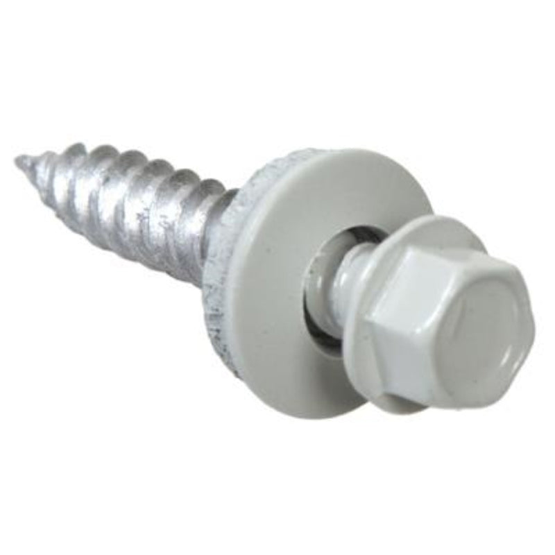 Emery Jensen boxed #9x1.5-inch white wood screws, 1-pound package, metal construction, suitable for woodworking projects