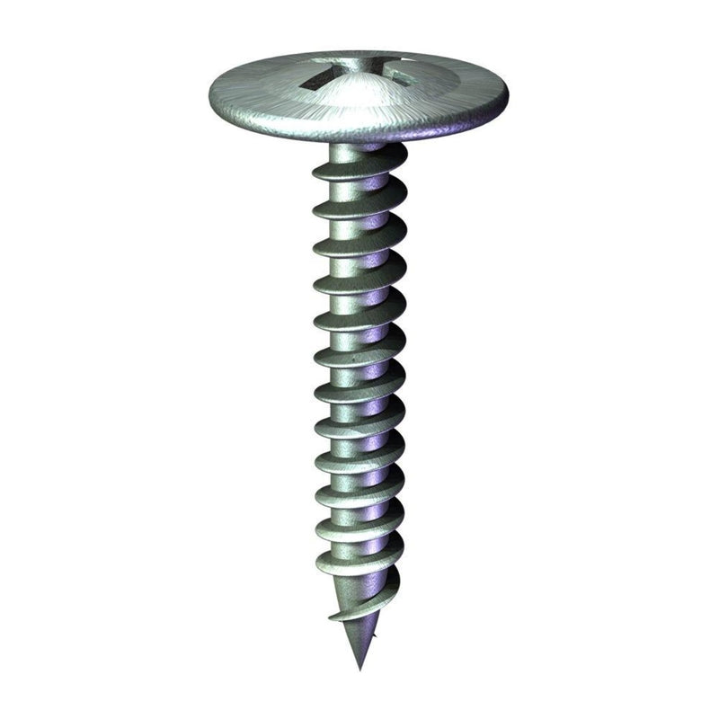 Emery Jensen boxed 1lb package of #8x2 inch TRS screws in a clear plastic container for easy identification and storage.