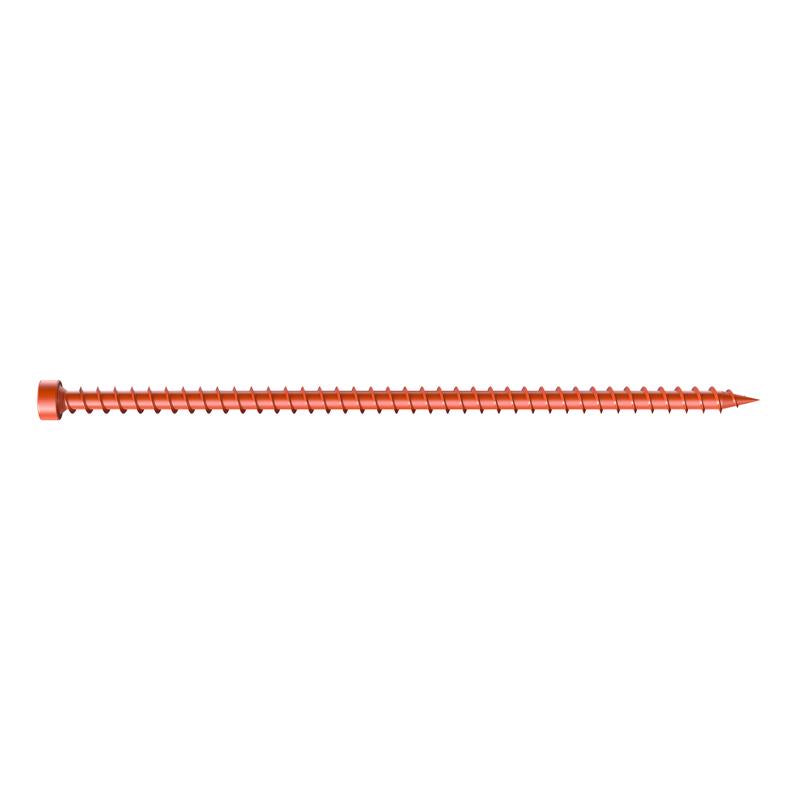 Box of Emery Jensen 6-inch structural screws in a 1-pound box, showing the screws and packaging.